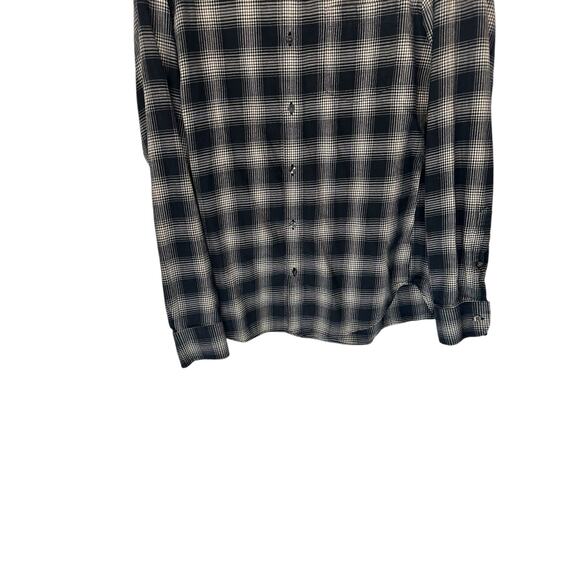 Bonobos Men's Black White Plaid Tailored Slim Fit Button Down Shirt Medium - Picture 4 of 12